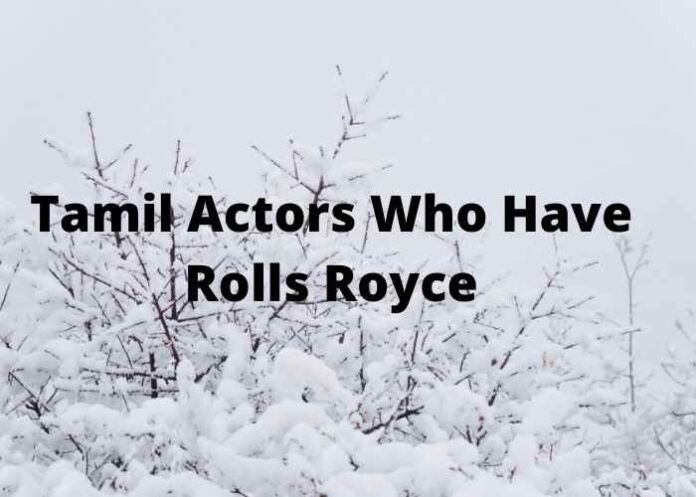 Tamil Actors Who Have Rolls Royce