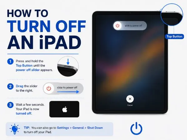 How to Turn Off an iPad
